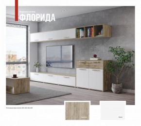 ФЛОРИДА Гостиная (модульная) дуб серый/белый в Когалыме - kogalym.mebel24.online | фото
