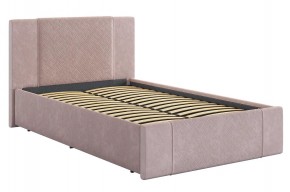 ХЛОЯ Кровать 1200 с основанием (нежно-розовый велюр) в Когалыме - kogalym.mebel24.online | фото