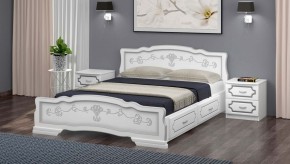 КАРИНА-6 Кровать из массива 900 с 2-мя ящиками в Когалыме - kogalym.mebel24.online | фото 1