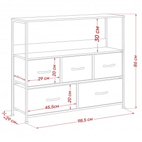 Комод Leset Локи 5 ящиков с полкой в Когалыме - kogalym.mebel24.online | фото 13