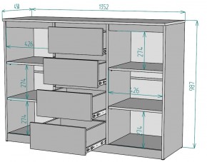 Комод Мальта K118 в Когалыме - kogalym.mebel24.online | фото 2