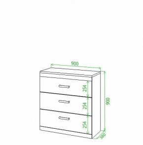 Комод Tiovo Км90 в Когалыме - kogalym.mebel24.online | фото 2