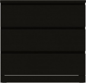 Комод Варма 3 с тремя выдвижными ящиками, цвет ясень черный в Когалыме - kogalym.mebel24.online | фото 2