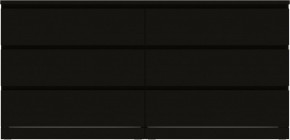 Комод Варма 6Д большой с шестью выдвижными ящиками, цвет ясень черный в Когалыме - kogalym.mebel24.online | фото 2