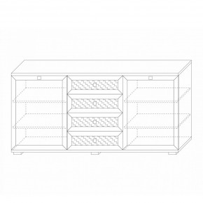 Комодино (фасады глухие) Парма Нео в Когалыме - kogalym.mebel24.online | фото 6