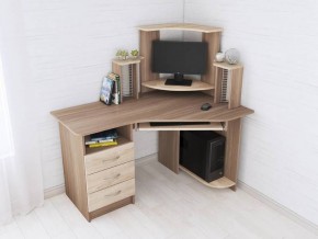 Компьютерный стол Грета-7 ясень шимо/дуб сонома в Когалыме - kogalym.mebel24.online | фото