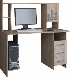 Компьютерный стол КЛ №6.4 (дуб баррик) в Когалыме - kogalym.mebel24.online | фото
