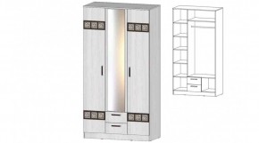 КОСТА-РИКА Шкаф 3-х створчатый (анкор светлый) в Когалыме - kogalym.mebel24.online | фото
