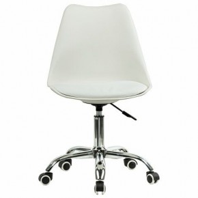 Кресло стул BRABIX "Eames MG-310 CH", хром, пластик белый, экокожа белая, 532923 в Когалыме - kogalym.mebel24.online | фото 1