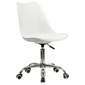 Кресло стул BRABIX "Eames MG-310 CH", хром, пластик белый, экокожа белая, 532923 в Когалыме - kogalym.mebel24.online | фото 2