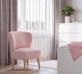 Кресло Унельма светло-розовый, ткань рогожка в Когалыме - kogalym.mebel24.online | фото 3