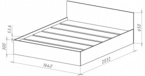 НИЦЦА-14 Кровать 1600 с настилом ЛДСП (НЦ.14) в Когалыме - kogalym.mebel24.online | фото 3