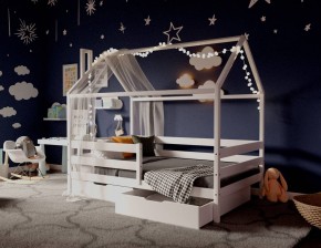 Кровать-домик 80*160 Белый в Когалыме - kogalym.mebel24.online | фото