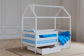 Кровать-домик 80*160 Белый в Когалыме - kogalym.mebel24.online | фото 3