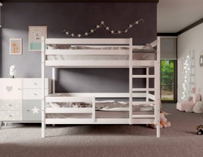 Кровать двухъярусная без крыши 80*160 Белый в Когалыме - kogalym.mebel24.online | фото 2