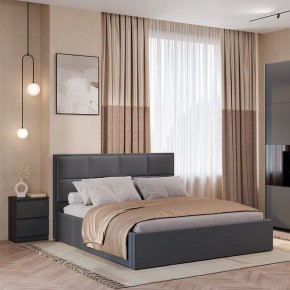 Кровать Линда КР-16 (Графит) 1600 в Когалыме - kogalym.mebel24.online | фото 2