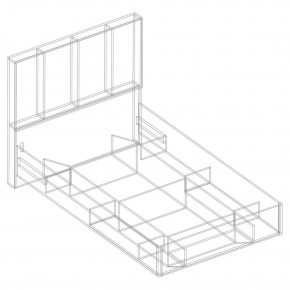 Кровать "Сандра" БЕЗ основания 1200х2000 в Когалыме - kogalym.mebel24.online | фото 4