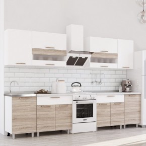 Кухня Айсбери 2.4 м (Белый/Дуб Сонома) в Когалыме - kogalym.mebel24.online | фото