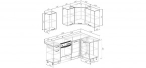 Кухонный гарнитур Белый Глянец 2000*1200 (Стол. 38мм) в Когалыме - kogalym.mebel24.online | фото 2