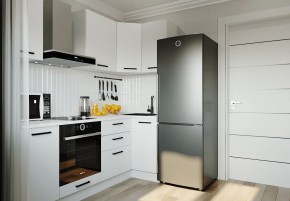 Кухонный гарнитур Белый Глянец 2200*1000 (Стол. 38мм) в Когалыме - kogalym.mebel24.online | фото