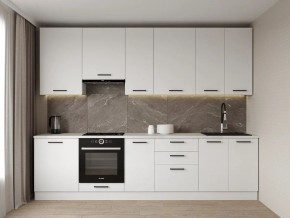 Кухонный гарнитур Белый Глянец 3000 h950 (Стол. 38мм) в Когалыме - kogalym.mebel24.online | фото