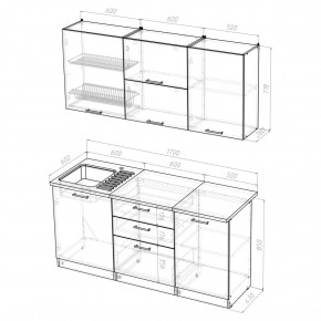 Кухонный гарнитур Лира Экстра 1700 в Когалыме - kogalym.mebel24.online | фото 4