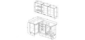 Кухонный гарнитур Меренга 1000*1800 (Стол. 38мм) в Когалыме - kogalym.mebel24.online | фото 2