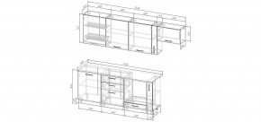 Кухонный гарнитур Ниагара 2550 (Стол. 38мм) в Когалыме - kogalym.mebel24.online | фото 2