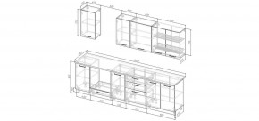 Кухонный гарнитур Санторини 2800 (Стол. 26мм) в Когалыме - kogalym.mebel24.online | фото 2