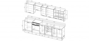 Кухонный гарнитур Санторини 3000 (Стол. 26мм) в Когалыме - kogalym.mebel24.online | фото 2