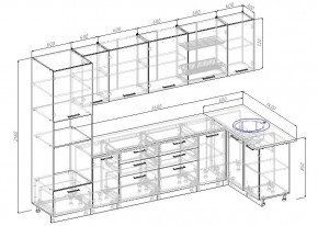 Кухонный гарнитур угловой Гарда 3200х1400 (Стол. 26мм) в Когалыме - kogalym.mebel24.online | фото 2