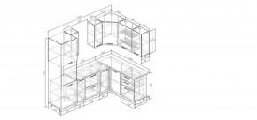 Кухонный гарнитур угловой Каппучино 2400*1600 (Стол. 38мм) в Когалыме - kogalym.mebel24.online | фото 2