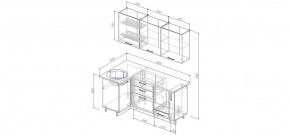 Кухонный гарнитур угловой Крафт 1000*1800 (Стол. 38мм) в Когалыме - kogalym.mebel24.online | фото 2