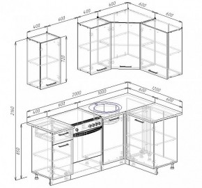 Кухонный гарнитур угловой Пайн 2000х1200 (Стол. 38мм) в Когалыме - kogalym.mebel24.online | фото 2