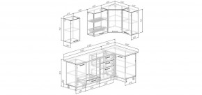 Кухонный гарнитур угловой Смоки 2200*1000 (Стол. 38 мм) в Когалыме - kogalym.mebel24.online | фото 2