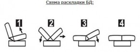 ЛАУРА ЛЮКС Диван Лаура Люкс БД+2подушки в Когалыме - kogalym.mebel24.online | фото 7