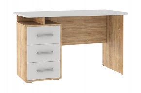 ЛАЙТ 2 Стол компьютерный (1200)  дуб сонома/белый в Когалыме - kogalym.mebel24.online | фото