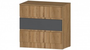 ЛЕНОРА Комод 3 ящика (графит) в Когалыме - kogalym.mebel24.online | фото