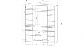 ЛЕНОРА Спальный гарнитур (модульный) графит в Когалыме - kogalym.mebel24.online | фото 9