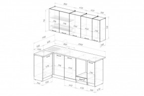 ЛИОРА Кухонный гарнитур Прайм 2 400 (1100*2000 мм) ПМ в Когалыме - kogalym.mebel24.online | фото 2