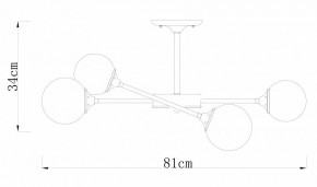 Люстра на штанге Arte Lamp Marco A2703PL-6SG в Когалыме - kogalym.mebel24.online | фото 2