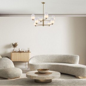 Люстра на штанге Eurosvet Loona 60161/8 латунь в Когалыме - kogalym.mebel24.online | фото 2