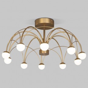 Люстра на штанге Eurosvet Ragno 90031/10 LED золото в Когалыме - kogalym.mebel24.online | фото