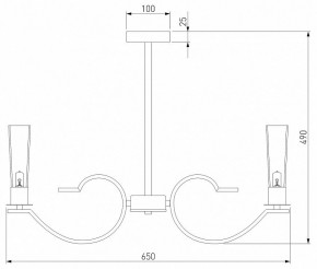 Люстра на штанге Eurosvet Rosher 60141/6 хром в Когалыме - kogalym.mebel24.online | фото 2