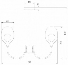 Люстра на штанге Eurosvet Spritz 70217/6 латунь в Когалыме - kogalym.mebel24.online | фото 5