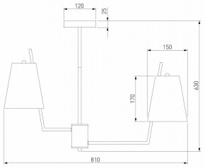 Люстра на штанге Eurosvet Topanga 60173/8 латунь в Когалыме - kogalym.mebel24.online | фото 4