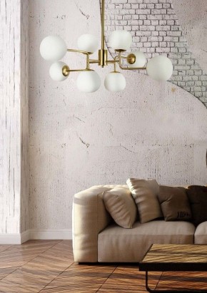 Люстра на штанге Maytoni Erich MOD221-PL-08-G в Когалыме - kogalym.mebel24.online | фото 4