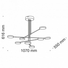 Люстра на штанге Maytoni Fad MOD070PL-L48B3K в Когалыме - kogalym.mebel24.online | фото 8