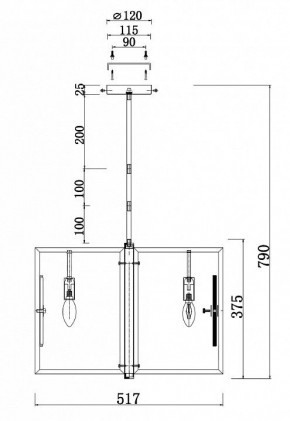 Люстра на штанге Maytoni Marmo MOD099PL-06G в Когалыме - kogalym.mebel24.online | фото 4