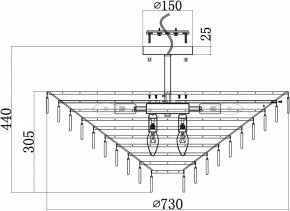 Люстра на штанге Maytoni Mazzo MOD130CL-14G в Когалыме - kogalym.mebel24.online | фото 4